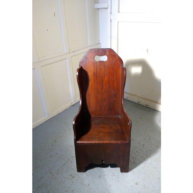 19th Century American Pine Childs Country Chair, 1880s For Sale - Image 6 of 7