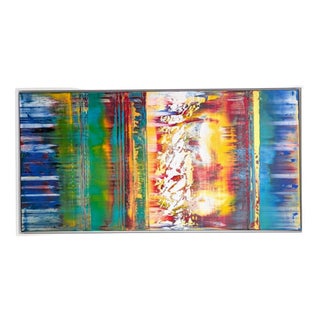 Kim Dieu, Modern Abstract Composition, Acrylic on Canvas, Framed For Sale