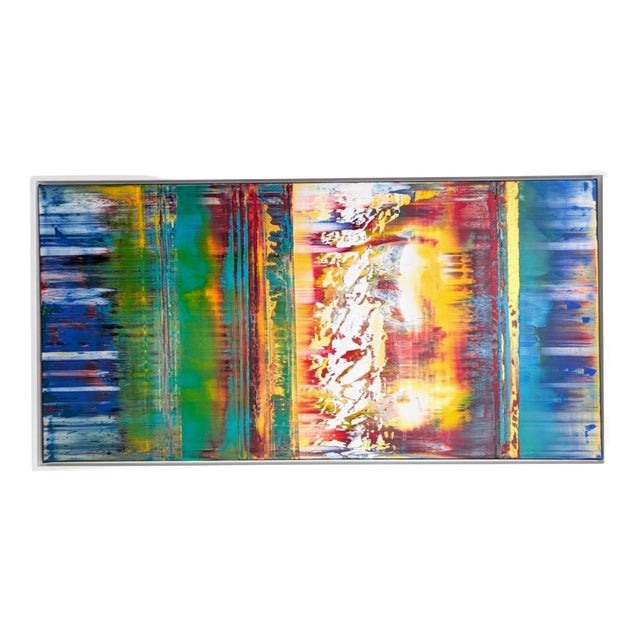 Kim Dieu, Modern Abstract Composition, Acrylic on Canvas, Framed For Sale