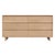 Spritely Home Accent Furniture Halmstad 62 in. W Rectangular Wood Panel 6 Drawer Dresser with Soft Close Drawers, Blonde Oak For Sale - Image 4 of 8