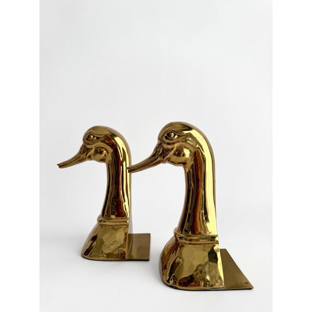 Polished Brass Bookends by Almazán, 1970s, Set of 2 For Sale - Image 4 of 11