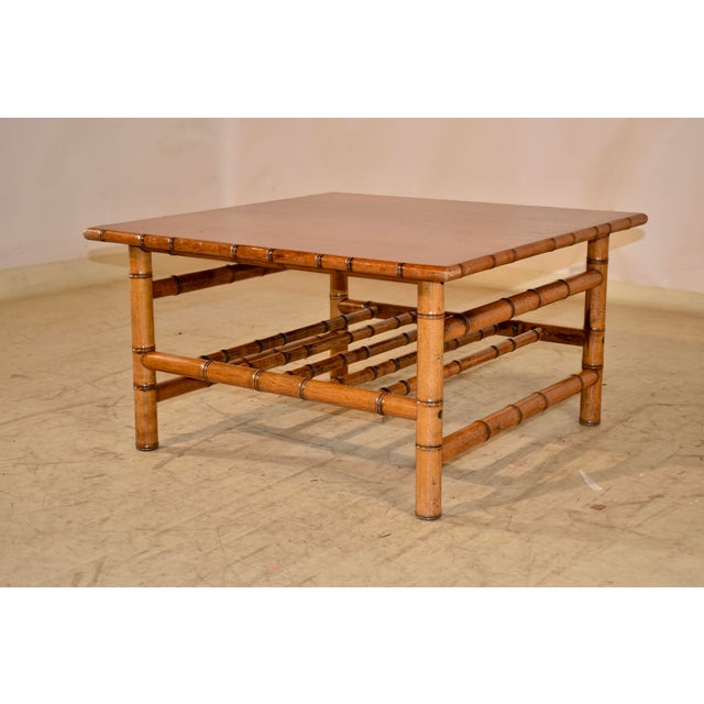 Circa 1920's French Cherry Coffee Table For Sale In Greensboro - Image 6 of 9