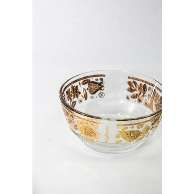 Culver Ltd 1960s Appetizer Bowls 22k Gold Leaf Set of 4 For Sale In Palm Springs - Image 6 of 12