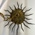 French 1940's Gilt Wrought-Iron Radiating Sunburst Small Light Fixture For Sale - Image 4 of 9