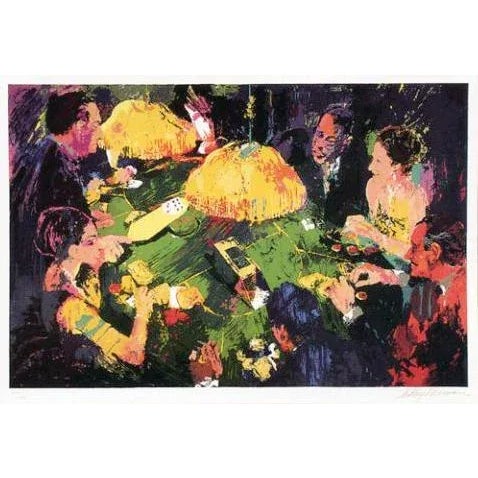 Chemin de Fer LeRoy Neiman Year: 1991 Size: 26.5 in. x 40 in. Screenprint, signed and numbered in pencil 250 Casino scene...