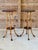 Victorian Pair of Victorian Scorched Bamboo Plant Stands With Bamboo Root Feet For Sale - Image 3 of 12