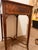 Brass Late 20th Century Maitland-Smith Figured Wood Chairside End Table With Pull-Out Tray For Sale - Image 8 of 12