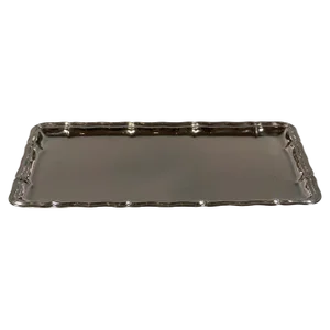 Viennese Art Deco Silver Serving Platter attributed to Jarosinski & Vaugoin, 1925
