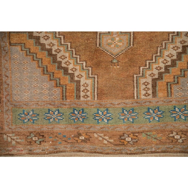 Coffee Vintage Distressed Oushak Rug - 2'10" x 4'3" For Sale - Image 8 of 8