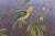 3 Chinoiserie Gold Silver Metallic Tropical Bird Crane Leaf Vine Hanging Panels 63" For Sale - Image 11 of 17