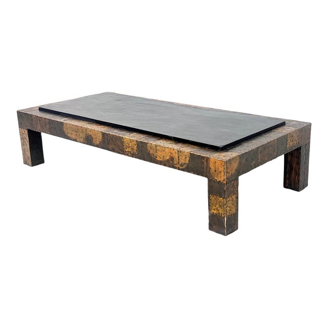 Paul Evans Patchwork Coffee Table With Slate Top, 1970's For Sale