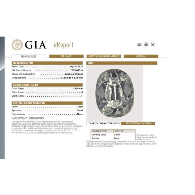 Gold 1940s Retro 1.58 Carat Diamond 14k Yellow Gold Engagement Ring, Size 4.5 For Sale - Image 8 of 8