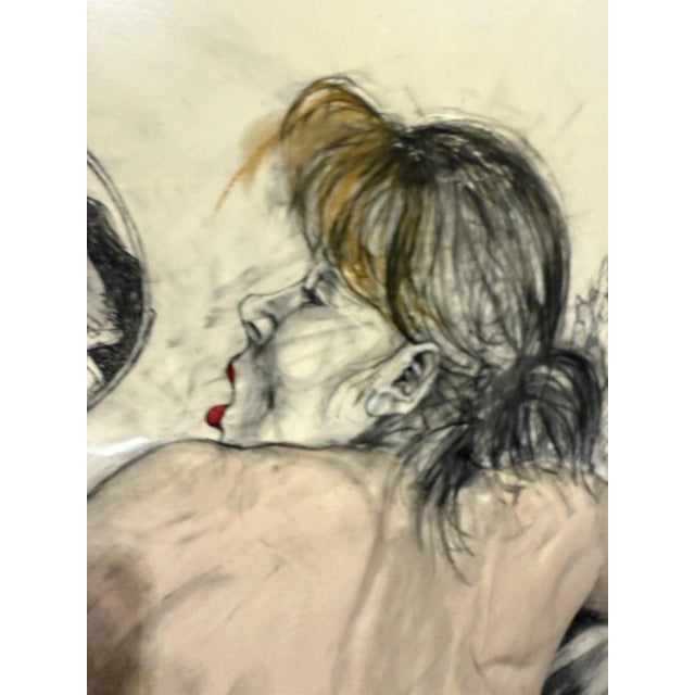 Beige Modernist Artist, Nude Back View of Female For Sale - Image 8 of 13