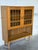 Oak Glass Cabinet With Open Shelf Danish Mid-Century Modern 1960s For Sale - Image 10 of 11