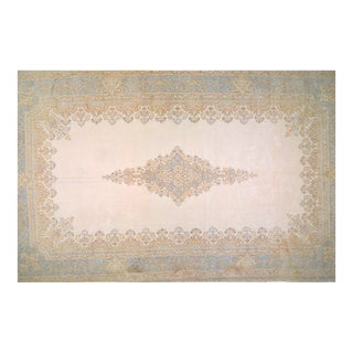 Vintage Turkish Anatolian Hand Knotted Wool Rug, 24'1x14'7 For Sale