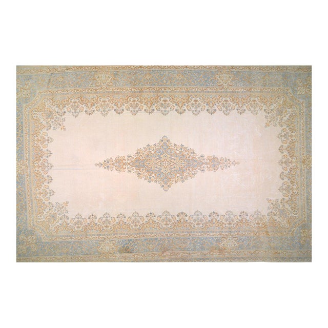 Vintage Turkish Anatolian Hand Knotted Wool Rug, 24'1x14'7 For Sale