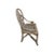 Coastal Vintage McGuire Style Bamboo Rattan Armchair Ivory For Sale - Image 3 of 3