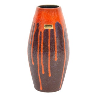Scheurich Keramik Europ Linie West German Ceramic Vase For Sale
