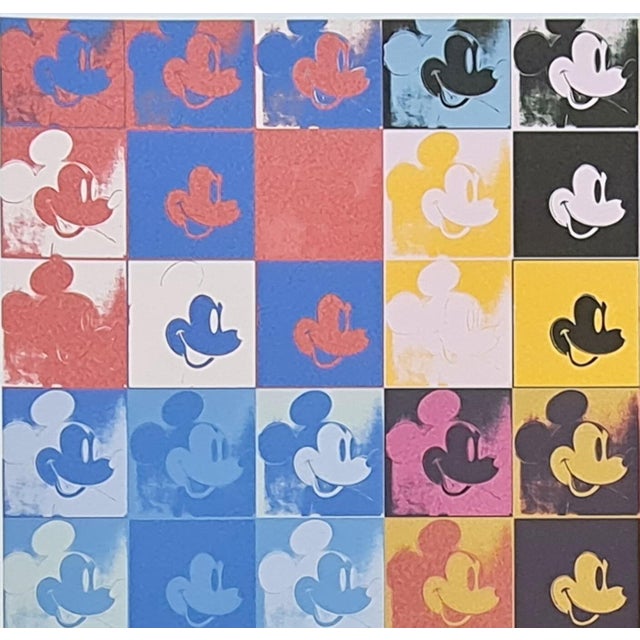 After Andy Warhol, Mickey Mouse, 1980s, Lithograph Reproduction Print For Sale - Image 6 of 9