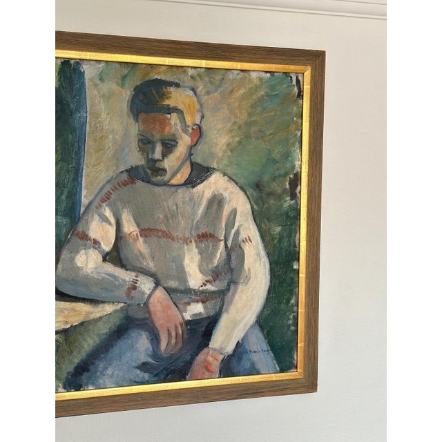 Åke Winnberg, Portrait of a Man, 1960s, Oil on Canvas, Framed For Sale - Image 6 of 18