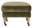 Contemporary Greta Ottoman, Olive Velvet For Sale - Image 3 of 8