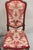 Vintage Italian Regency Style Carved Walnut Red Fabric Dining Chairs - Set of 6 For Sale - Image 12 of 12