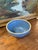 Vintage Blue Stoneware Mixing Bowl With Geometric Band - Marked "Ni-L" For Sale In Seattle - Image 6 of 9