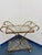 Vintage Hollywood Regency Gilt Metal & Glass Two-Tier Bar Cart or Tea Trolley For Sale In Los Angeles - Image 6 of 12