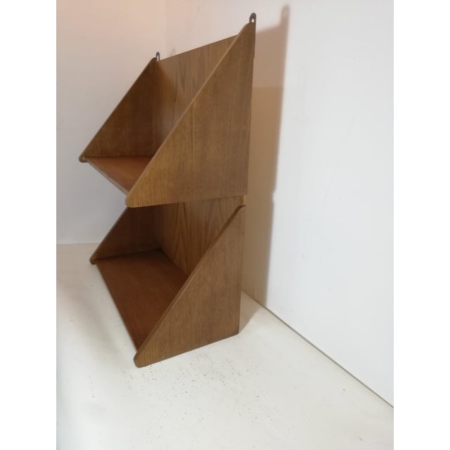 Mid-Century Modern Vintage Wooden Wall Cabinet, Italy, 1950s For Sale - Image 3 of 13
