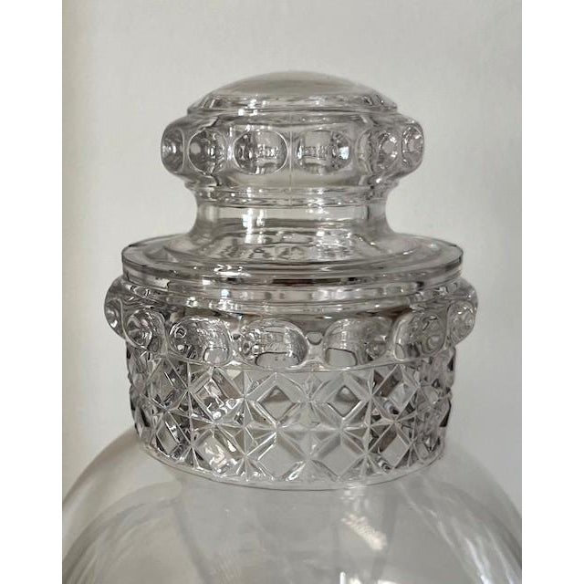 American Vintage Tiffin Early 20th Century Apothecary/Candy Jar With Bubble Top For Sale - Image 3 of 6