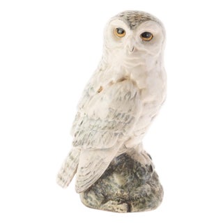 English Porcelain Snowy Owl Figure from Royal Doulton For Sale