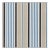 Schumacher Minzer Cotton Stripe Fabric in Indigo For Sale