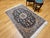 Vintage Nain Area Rug, Hand-Knotted Wool & Silk, Floral Pattern, 4x6, Navy & Ivory For Sale - Image 4 of 18