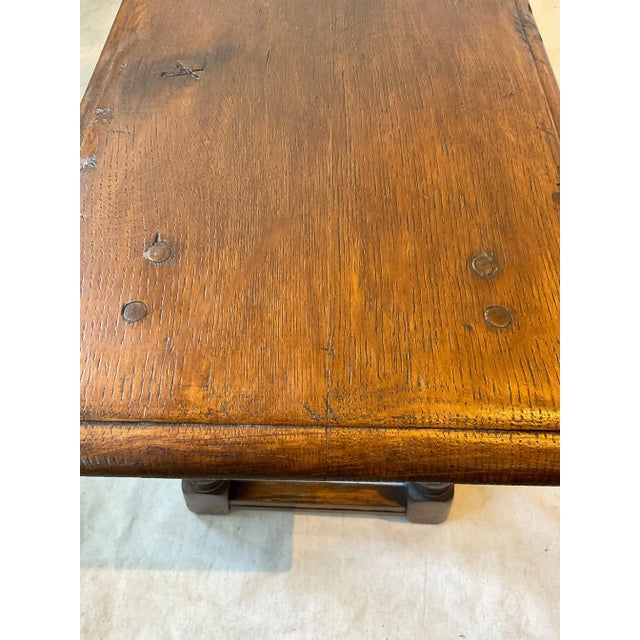 1910 English Carved Oak Bench For Sale In New York - Image 6 of 10