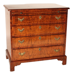 George I Style Burl Walnut Bachelor's Chest