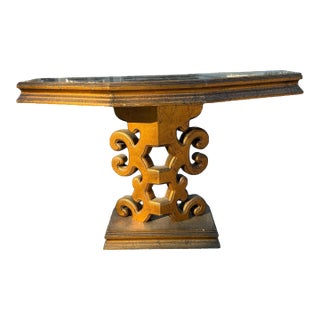 1960s James Mont Style Gold Console Table | Mid-Century | Hollywood Regency For Sale