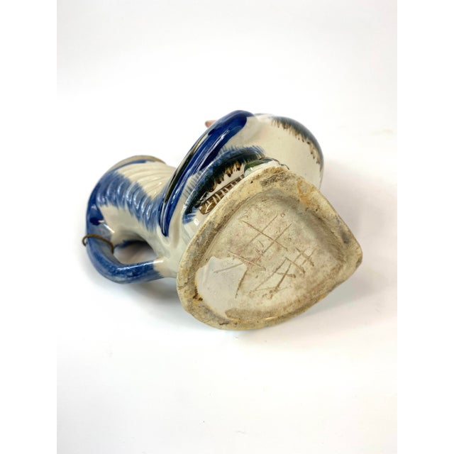 Ceramic 1920s Porcelain Painted Rooster Tea Pot For Sale - Image 7 of 8