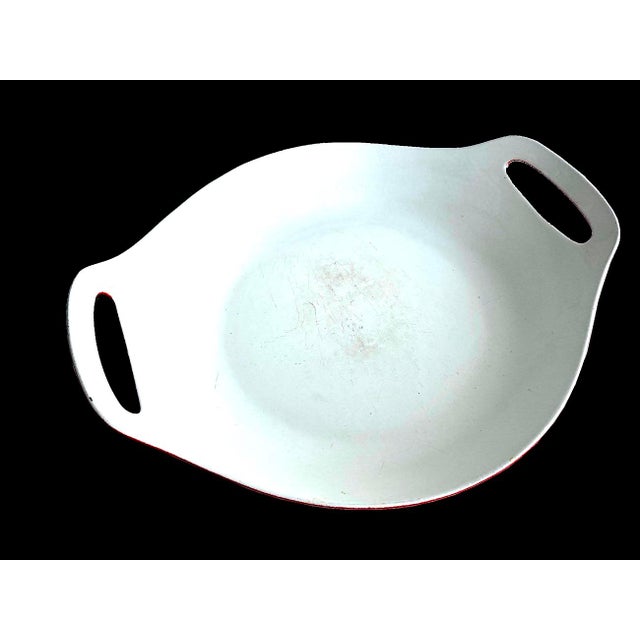 Mid 20th Century Copco Red Paella Pan Designed by Michael Lax For Sale In Miami - Image 6 of 10