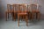Bohemian Bistro Chairs with Spindles and Havana Orange Imitation Leather from Baumann, 1960s, Set of 5 For Sale - Image 15 of 15