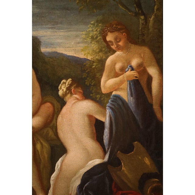 Nicola Malinconico, Nude, The Judgement of Paris, 18th Century, Oil Painting on Canvas, Framed For Sale - Image 7 of 14