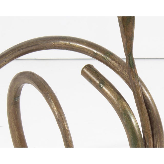 Hand-Forged Calla Lily Candle Holder by Jack Brubaker For Sale - Image 4 of 7