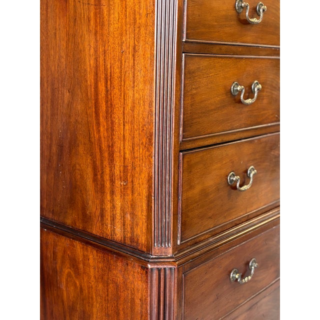 Antique George III Mahogany Chest, 1780 For Sale - Image 4 of 10