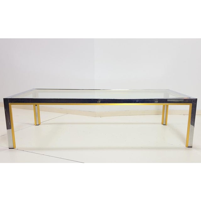 Coffee Table in Brass by Renato Zevi, Italy For Sale - Image 10 of 11