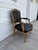 Vintage Louis XV French Carved Wood Fauteuil Armchair With Black Upholstery For Sale In New York - Image 6 of 12