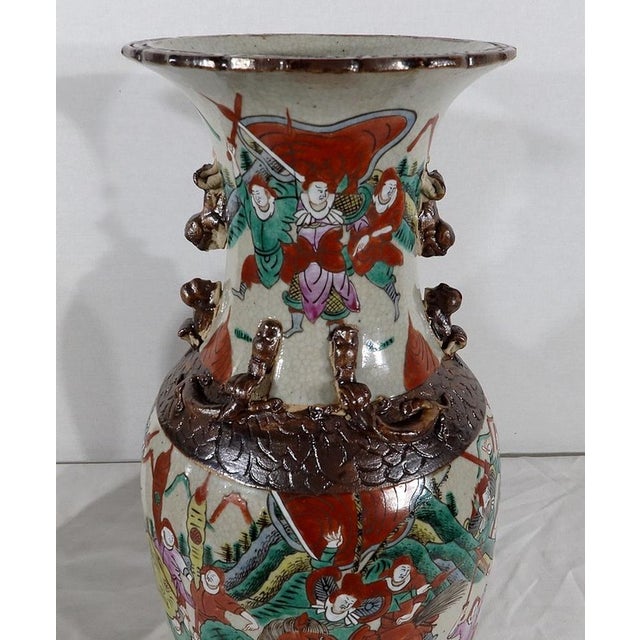 19th Century Chinese Nankin Porcelain Vases, Set of 2 For Sale - Image 16 of 18