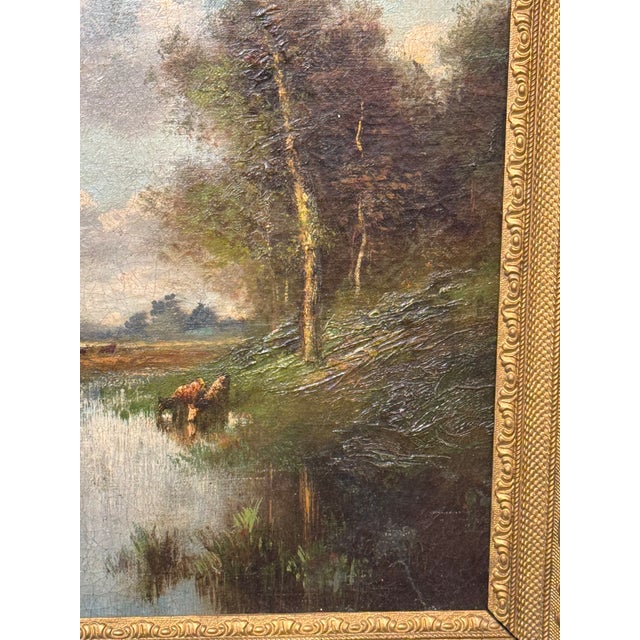 19th Century French Oil Painting For Sale In Nashville - Image 6 of 8