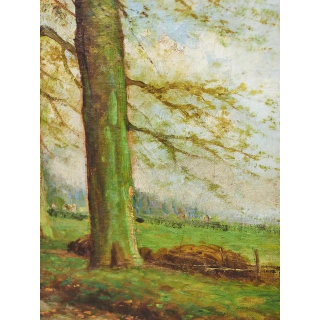 2000 - 2009 Belgian Artist, Alley of Light, Oil on Canvas For Sale - Image 5 of 10