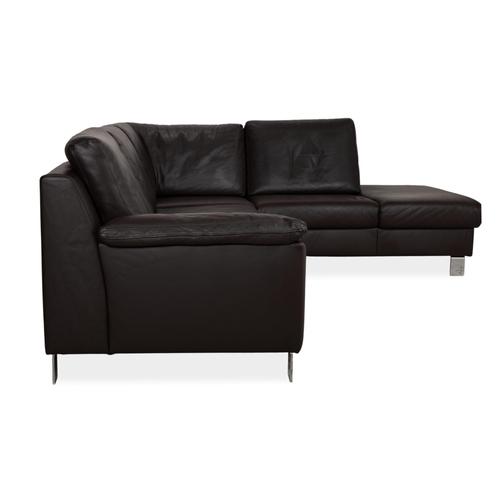 Dark Brown Leather Sofa from Ewald Schillig For Sale - Image 10 of 13