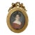 Early 19th Century Portrait Miniature in Gilt Bronze Frame For Sale