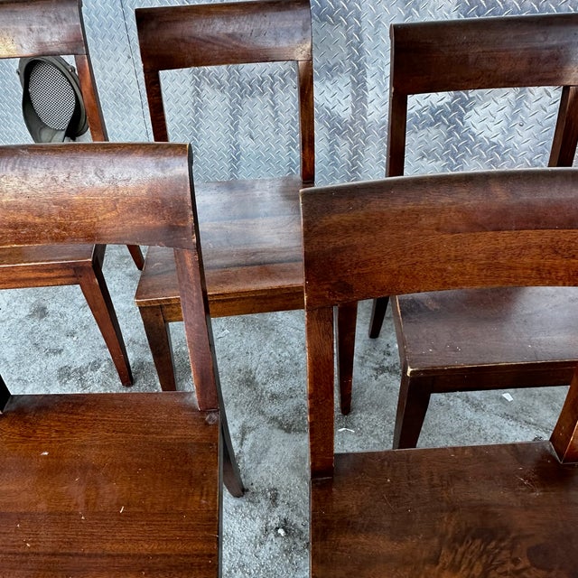 Crate & Barrel Set of 6 Crate & Barrel Cabria Dining Chairs For Sale - Image 4 of 8